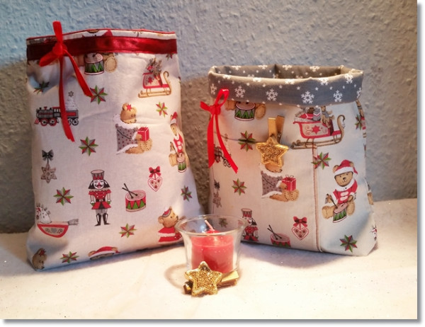 Utensilo mit Nussknacker, Weihnachtsbärchen und Trommel